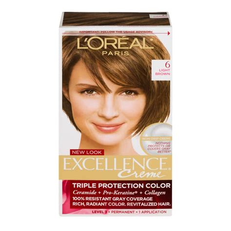 Save on L'Oreal Excellence Creme Permanent Hair Color Light Brown 6 ...