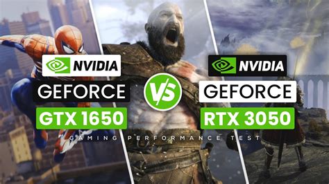 NVIDIA Geforce GTX 1650 VS RTX 3050 2022 Gaming Performance Test