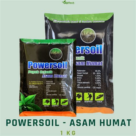 Jual PUPUK ORGANIK POWER SOIL 1 KG ASAM HUMAT POWERSOIL PEMBENAH TANAH