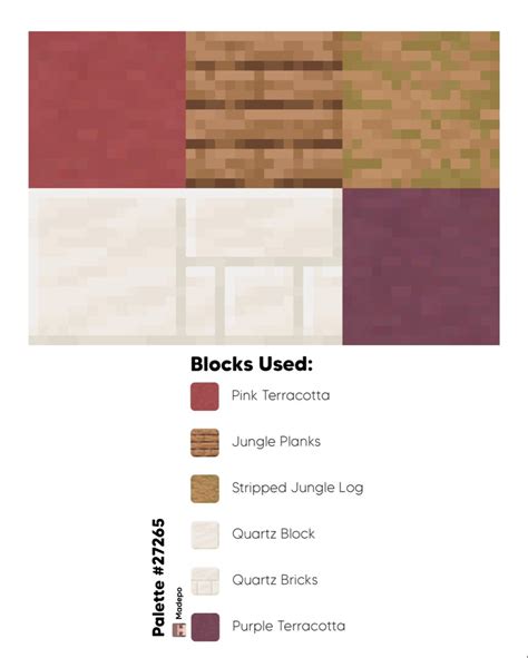 Vibrant Minecraft Block Palette