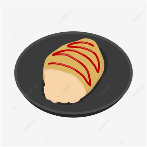 Japanese Omelette Rice Illustration Omurice Fried Egg White Rice PNG