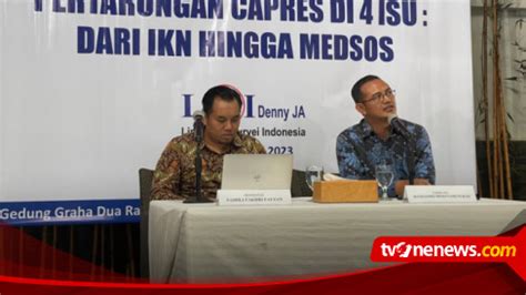 Survei LSI Denny JA Prabowo Unggul Di Pemilih Yang Percaya Presiden