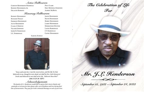 J.L. Henderson Obituary | AA Rayner and Sons Funeral Homes