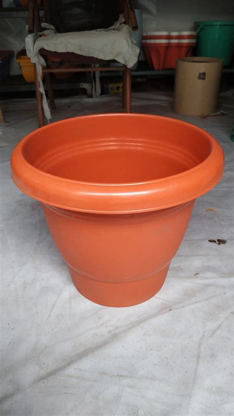 Brown Round Plastic Nursery Flower Pot Inch For Garden At Rs In