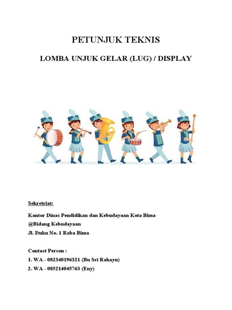 Juknis Lomba Drum Band Kota Bima 2022 Pdf