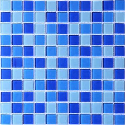 Cm Sqmtr Aqua Blue Crystal Glass Mosaic Tiles At Rs Sq Ft