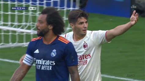 Real Madrid Vs AC Milan 1st Half Full Match Replay YouTube