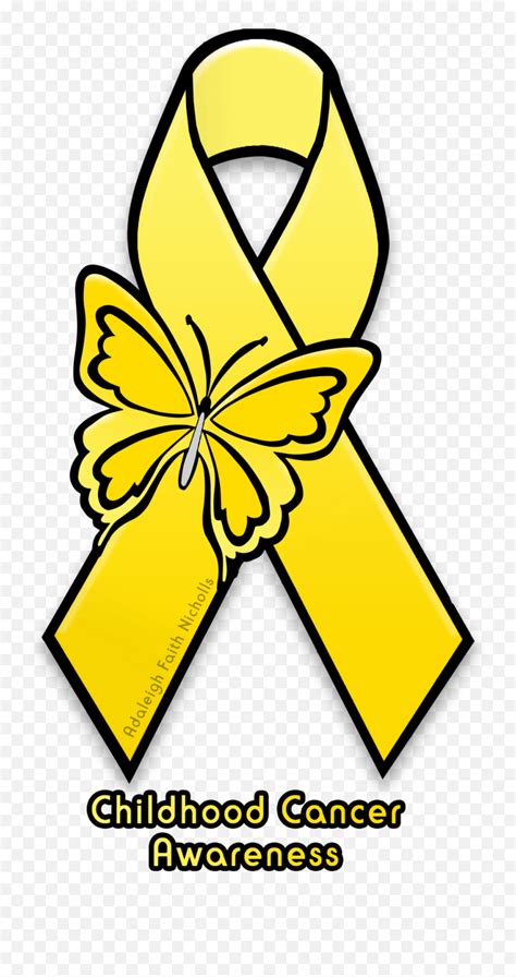 2 Childhood Cancer Awareness Ribbon Childhood Cancer Ribbon Clipart