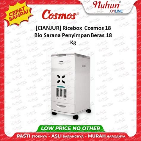 Jual CIANJUR Ricebox Cosmos 18 Bio Sarana Penyimpan Beras 18 Kg