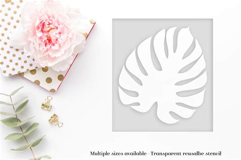 Palm Leaf Stencil Tropical Stencil Tropical Decor Palm Etsy