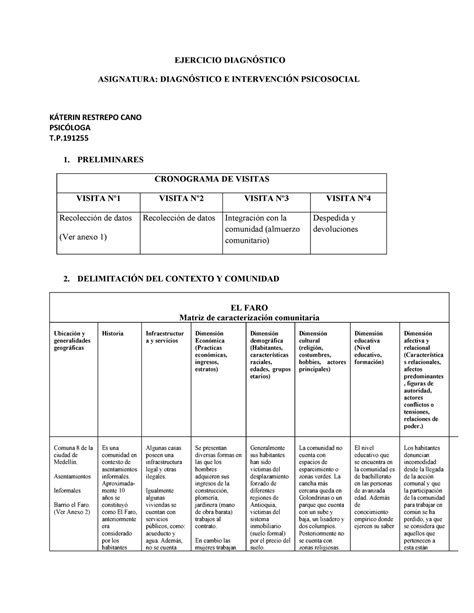 Ejemplo DE Matrices Método Investigativo Marco Lógico Warning TT