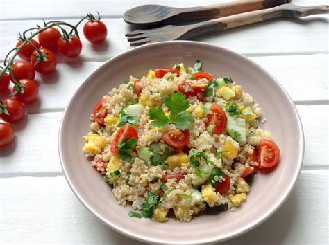 Ensalada Vegetariana De Quinoa Hoy Comemos Sano