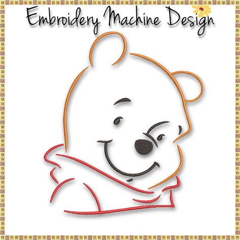 Winnie The Pooh Embroidery Machine Design File Pattern Digital Etsy