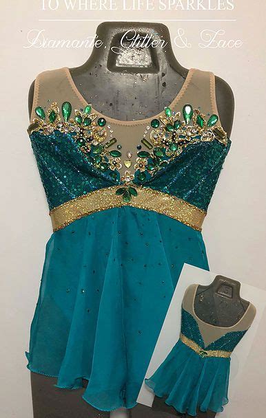 Girls Diamante Glitter And Lace Dance Costume Designer Perth Lace