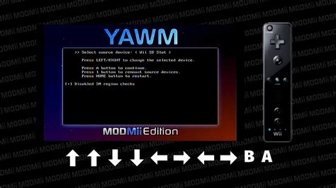 Install WADs Using YAWM ModMii Edition And The Konami Code YouTube