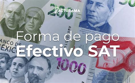 Forma De Pago En Efectivo Sat Para Emitir Facturas Cfdi