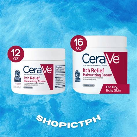 CeraVe Itch Relief Moisturizing Cream 12 Oz And 16 Oz Lazada PH