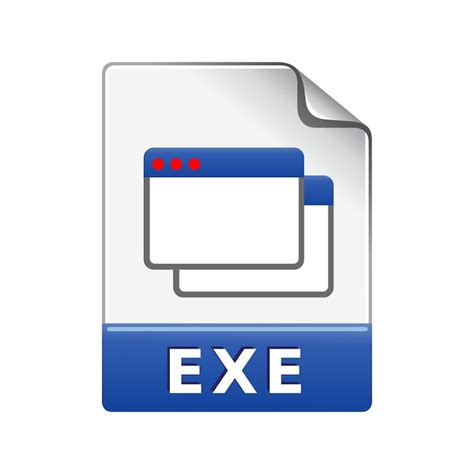 Premium Vector Executable File Format Icon Color Vector Illustration