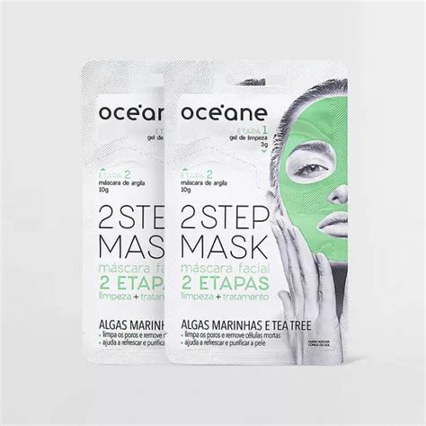 Kit De Mascarillas Faciales De 2 Pasos Con Algas Y árbol De Té 2