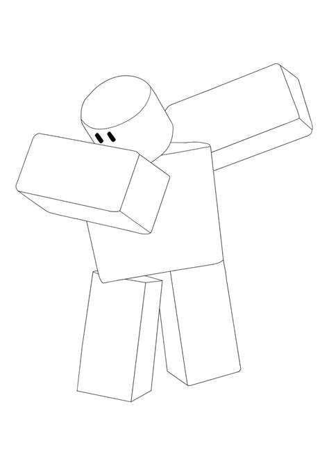 Roblox Noob Coloring Pages