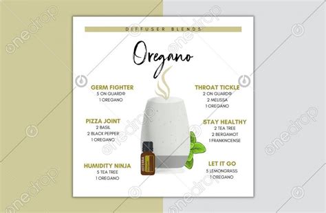 Dōterra Oregano Diffuser Blends Illustrated By Pixel Perfect