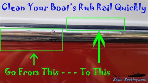 Clean Your Boats Rub Rail Quickly Easy Youtube