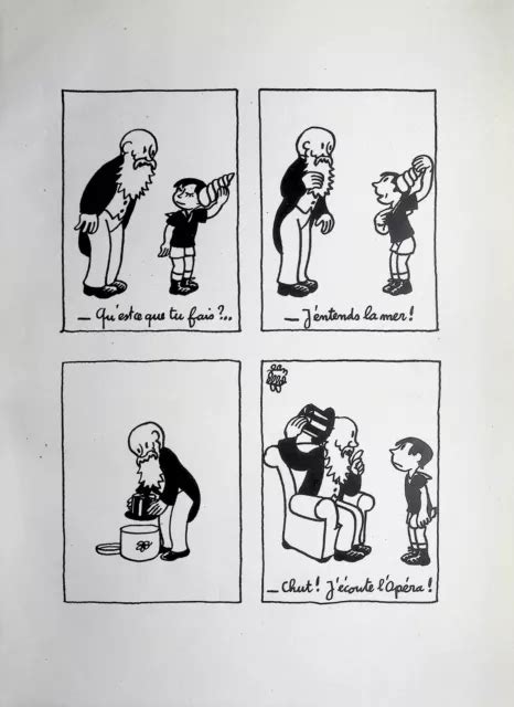 HUMOUR JEAN EFFEL La Mer et l opéra LITHOGRAPHIE signée 1943 EUR