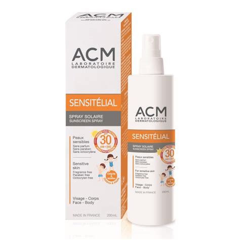 Acm Sensit Lial Spray Solaire Adultes Enfants Spf Ml