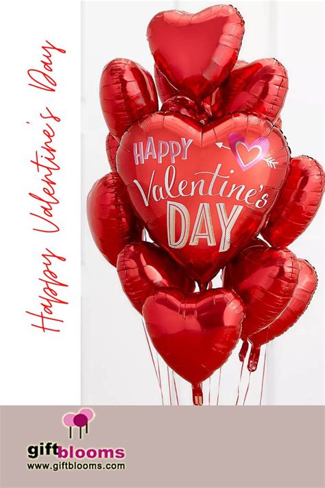 Heart Balloons For Your Partner On Valentine Valentines Balloons Valentines Balloons Bouquet