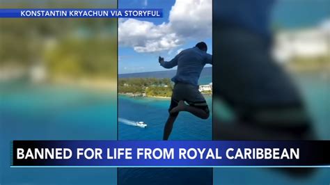 Royal Caribbean Bans Canadian Man Who Jumped From Cruise Ship Abc13 Houston