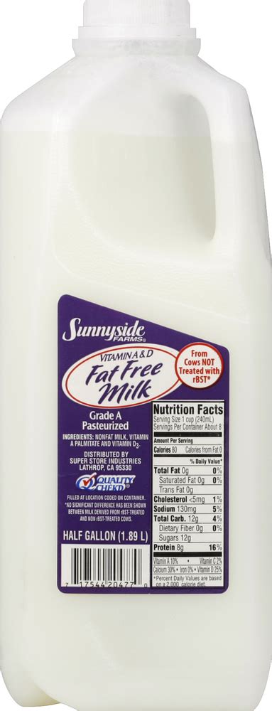 Sunnyside Farms Milk Fat Free Ecom