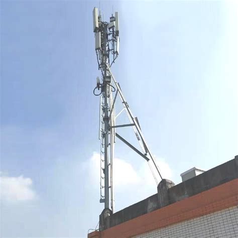 M M Galvanized Steel Rooftop Telecom Tower Hot Dip Galvanised