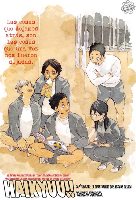 Haikyuu Capítulo 241 — Leer Manga En Línea Mangamx En 2020 Manga