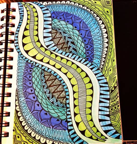 Doodle Waves Doodle Art Designs Doodles Doodle Art