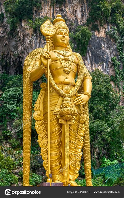 Batu Caves Lord Murugan Statue Entrance Kuala Lumpur Malaysia — Stock