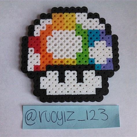 Mario Mushroom Perler Bead Pattern