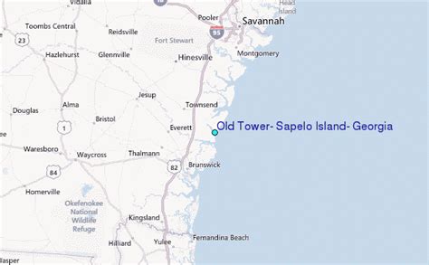 Old Tower, Sapelo Island, Georgia Tide Station Location Guide