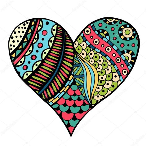 Hearts In Zentangle Style Stock Vector Image By Frescomovie 94975906