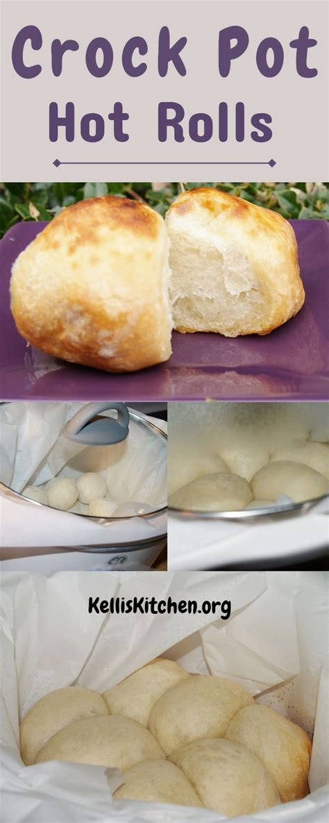 Crock Pot Hot Rolls Via Kitchenkelli Crockpot Recipes Crock Pot Bread Crockpot