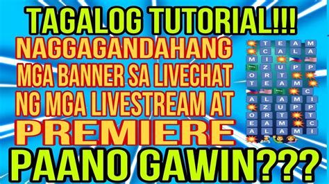 Paano Gumawa Ng Mga Banner Para Sa Livechat Ng Mga Livestream At