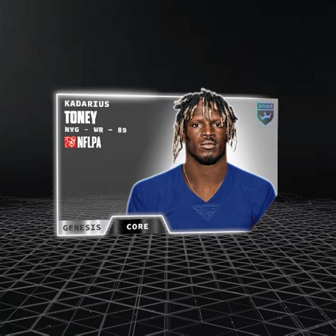 Kadarius Toney Genesis Set Core Nft For Sale Reignmakers