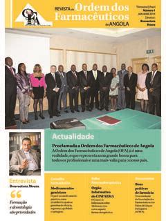 REVISTA Ordem dos Farmacêuticos Ordem PDF4PRO