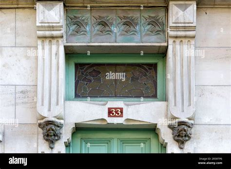 France Meurthe Et Moselle Nancy Detail Of The Doorway With A Transom