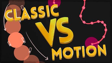 Classic Vs Motion Tweening Adobe Animate Tutorial Youtube