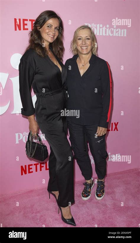 Julia Lemigova and Martina Navratilova attend Netflix The Politician ...