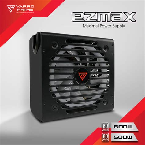 Jual POWER SUPPLY VARRO PRIME EZMAX RGB 80 500W 600W 500 WATT