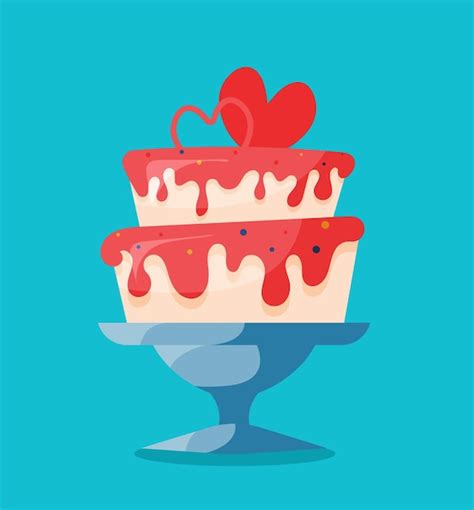 Premium Vector Birthday Cake Isolated Vector Illustration