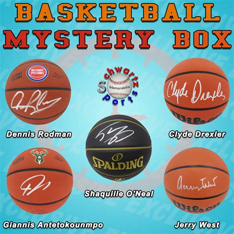 Schwartz Sports Full Size Basketball Signed Mystery Box Tma Series