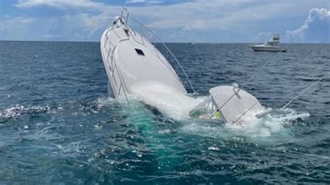 U S Coast Guard Rescues 9 Boaters After Vessel Runs Aground Near