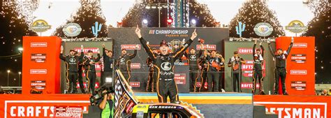 Eckes Wins Thrilling Craftsman Truck Race At Phoenix Rhodes Banks Second Career Championship